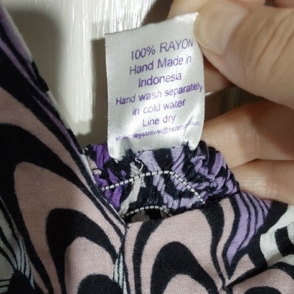 Purple Swirl Pattern Dress - Picture 3 of 7